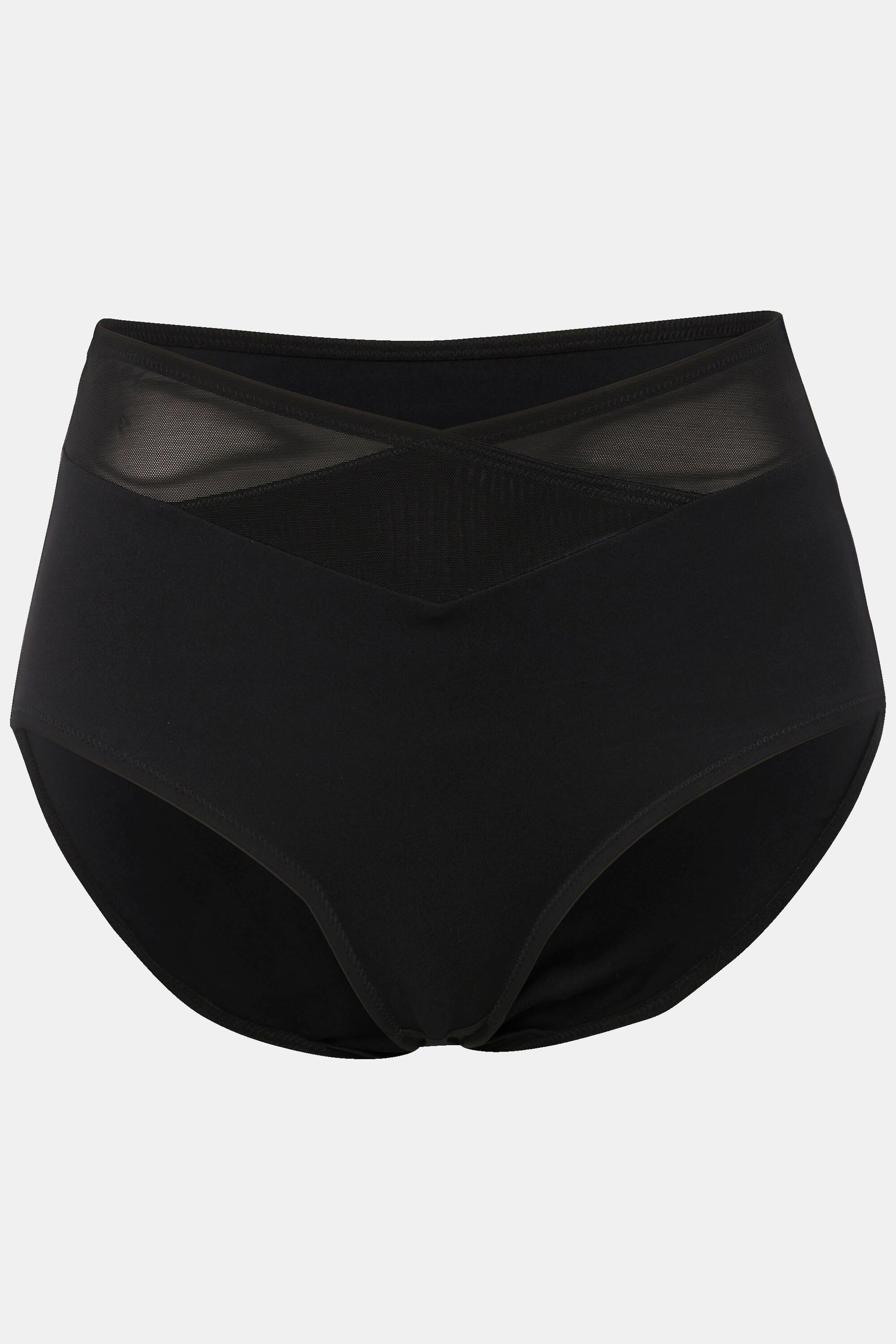 Ulla Popken Maxi Slip Modellanti Vita Alta Fascia Larga in Mesh  