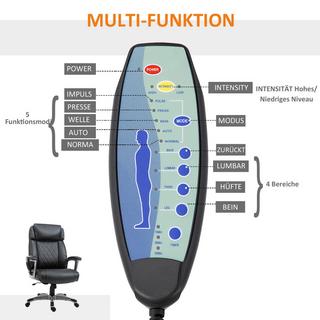 Vinsetto Chaise de bureau massante  