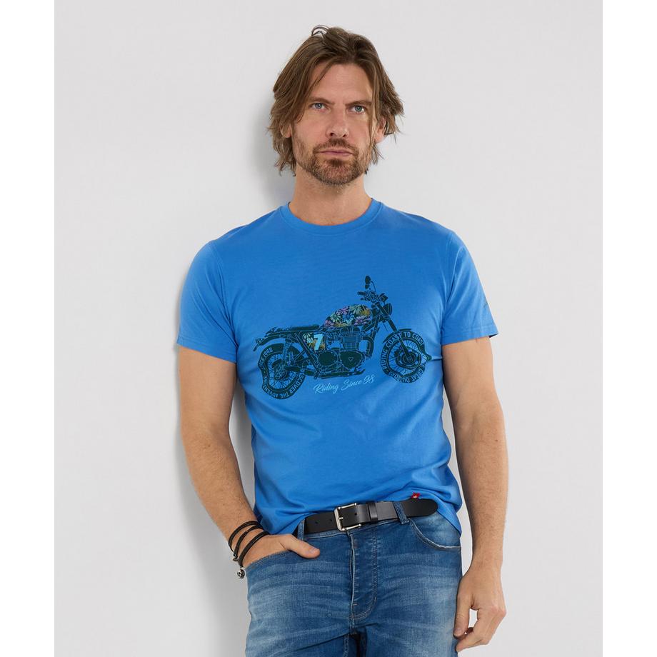 T-Shirt mit Motorradmotiv