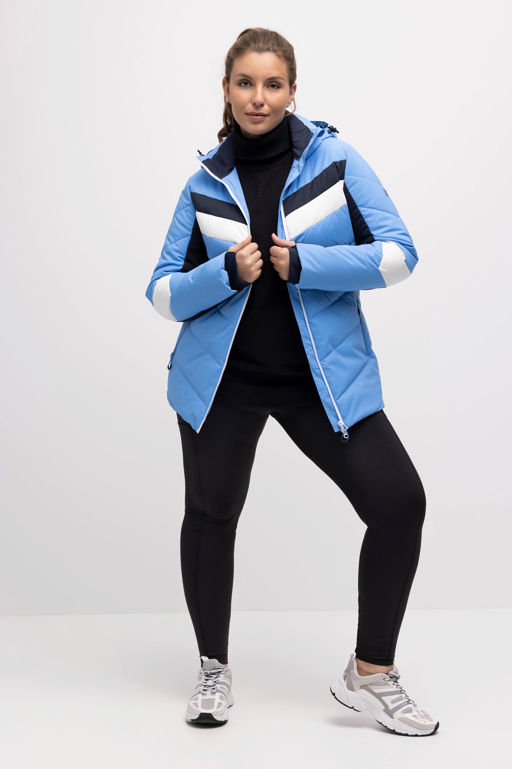 Ulla Popken  Veste de ski, imperméable, jupe de protection contre la neige, fermeture Éclair à double sens 