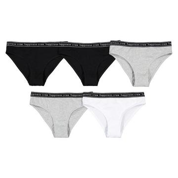 Lot de 5 culottes unies en coton