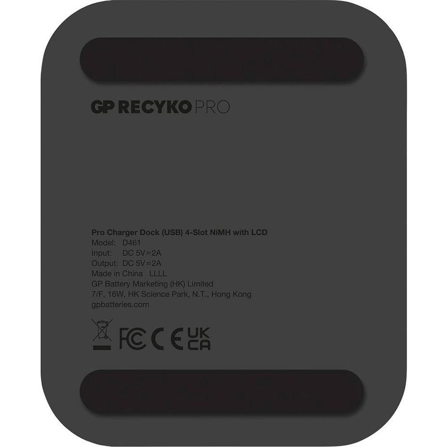 GP Batteries  USB-Modell Ladegerät P461, 4 x RECYKO PRO AA Akku 2000 mAh und USB Dockingstation 