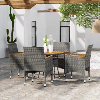 VidaXL set da pranzo da giardino Polirattan  