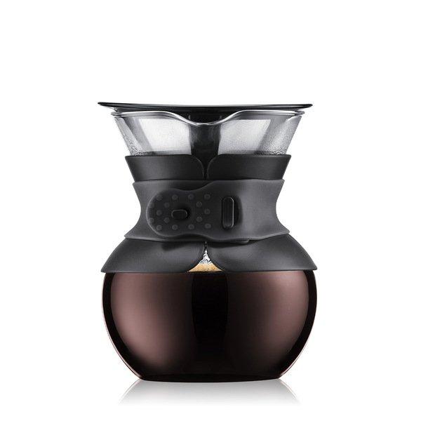 bodum Kaffeebereiter mit Permanent Edelstahl Kaffeefilter POUR OVER  