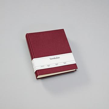 Semikolon Classic Medium Fotoalbum Burgund 80 Blätter Hardcover-Bindung