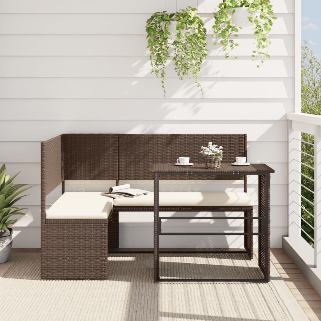 VidaXL Canapé de jardin rotin synthétique  