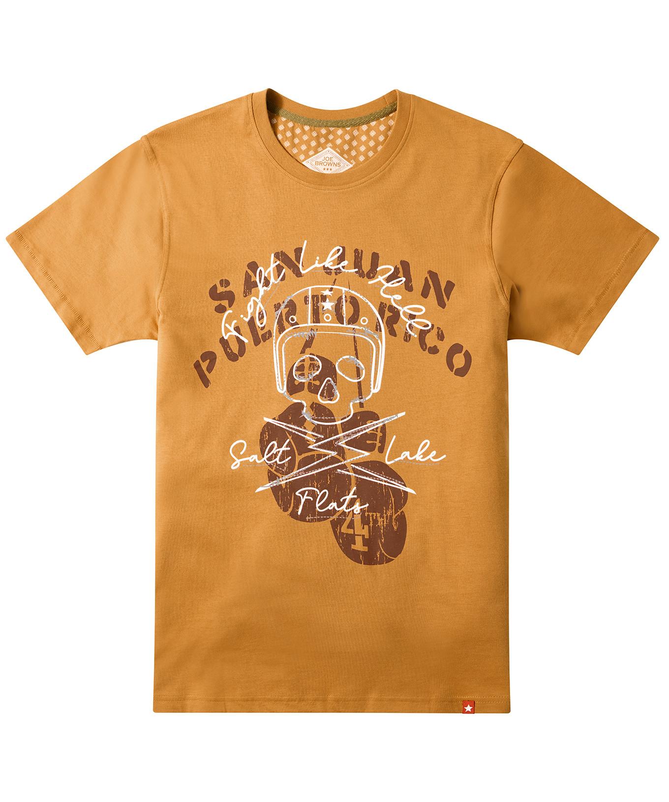 Joe Browns T-Shirt Motard Coutures Plates Motif Crâne  