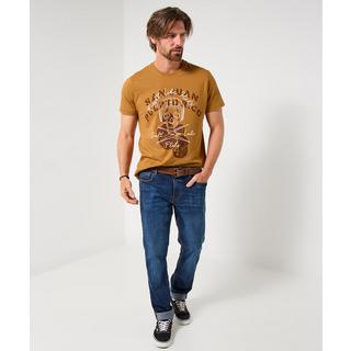 Joe Browns T-Shirt Motard Coutures Plates Motif Crâne  