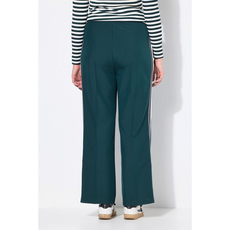 Studio Untold Pantalon Straight Wide Legs Bandes Fantaisies  