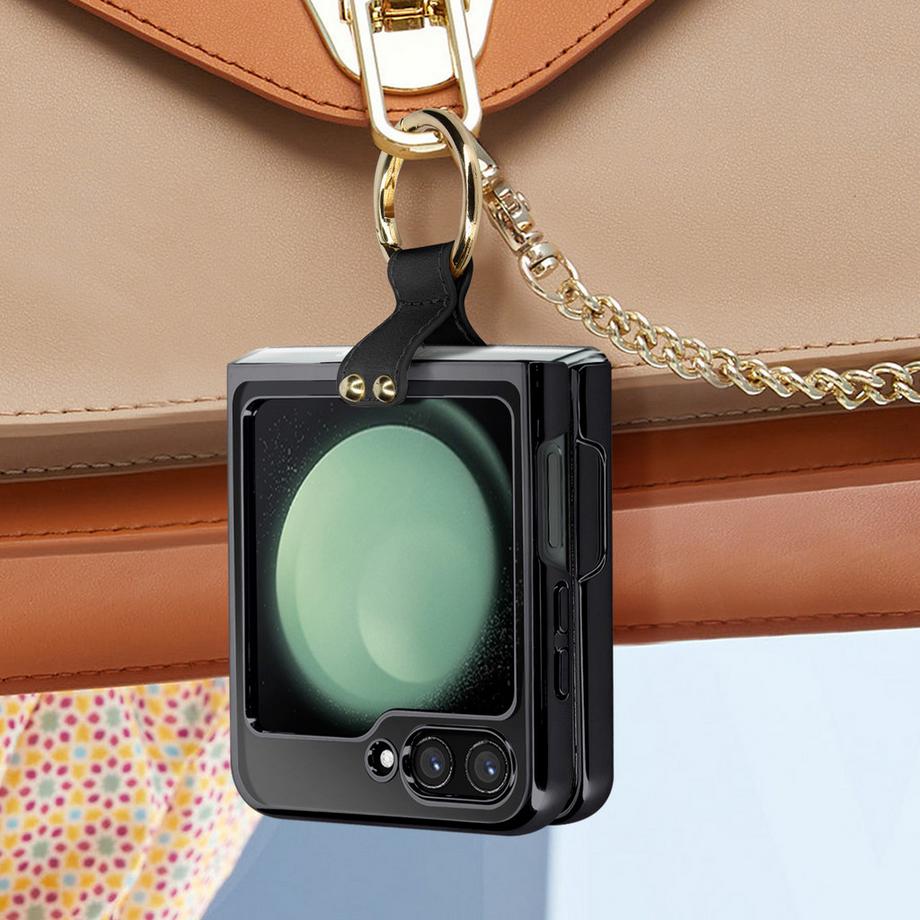 Avizar  Ring-Hülle Samsung Z Flip5 Schwarz 