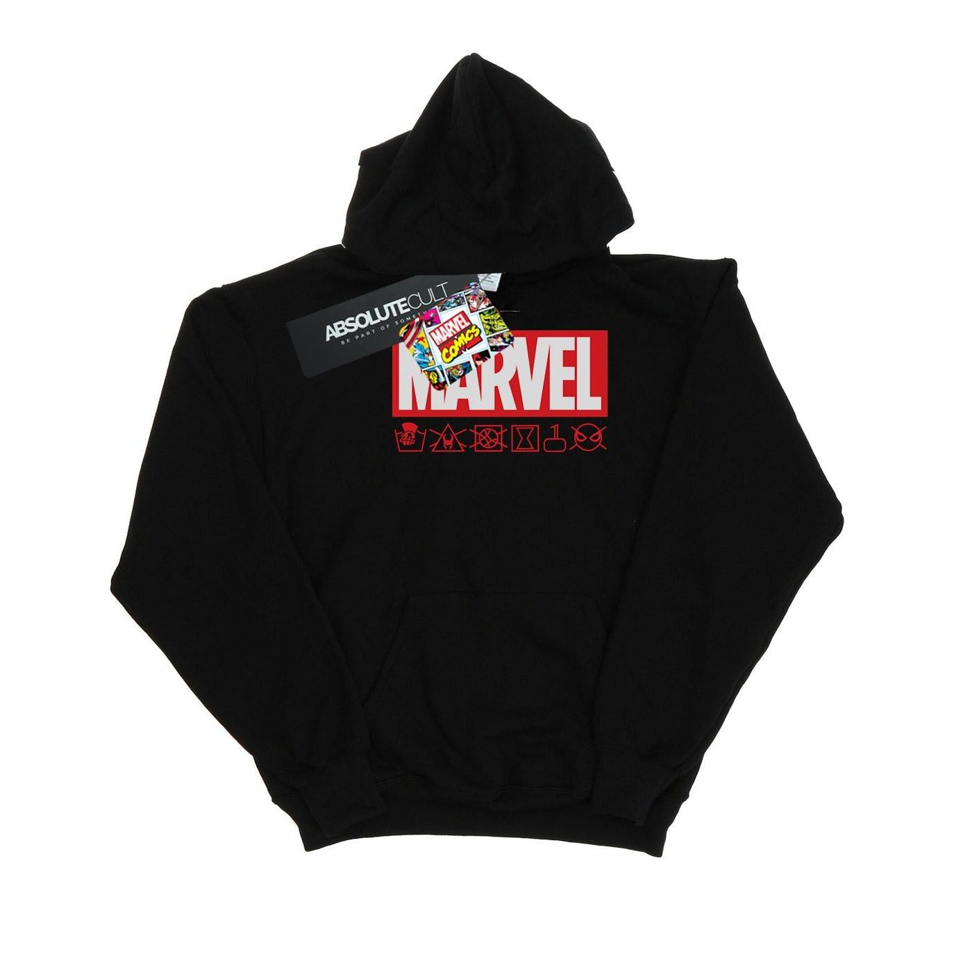 Image of Logo Wash Care Kapuzenpullover Mädchen Schwarz 116