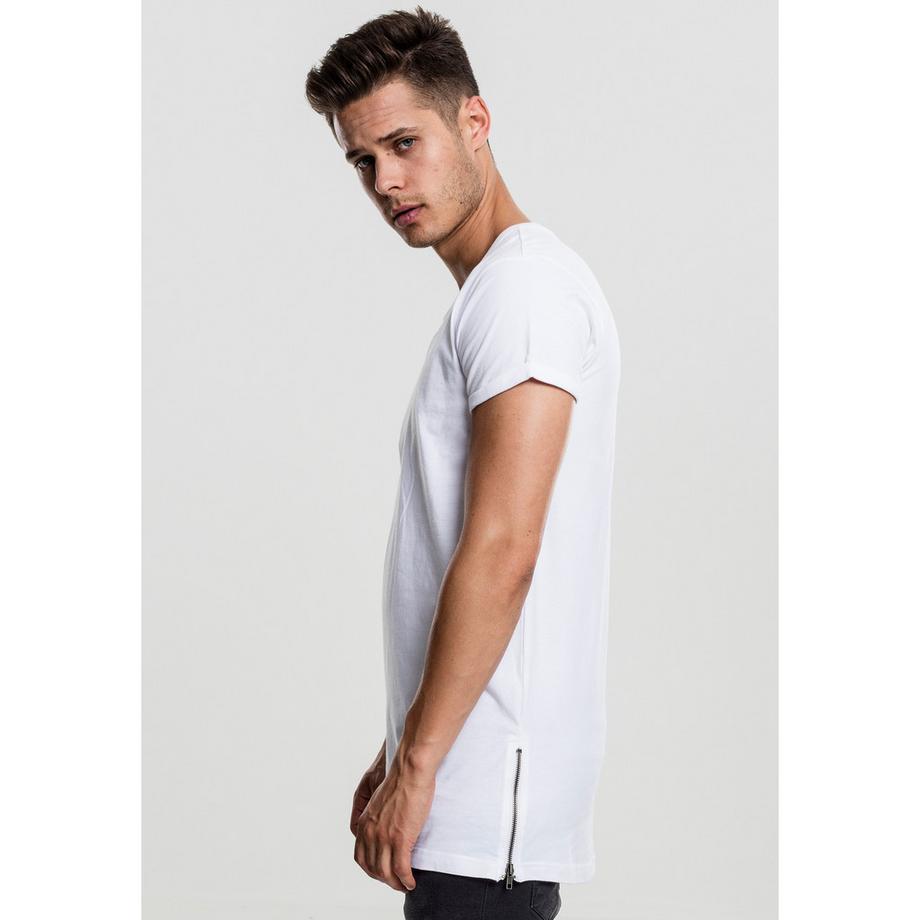 URBAN CLASSICS T-Shirt Long Shaped Side Zip  