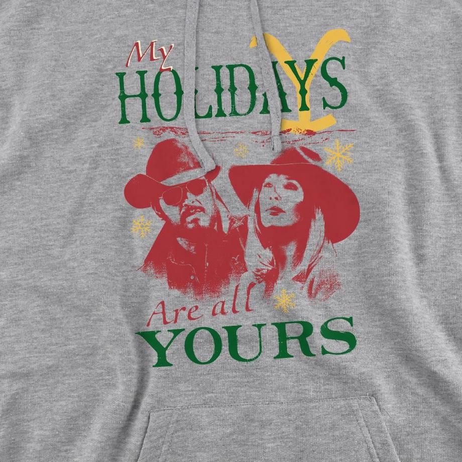 Yellowstone My Holidays Are All Yours Design Noël Sweat à Capuche  