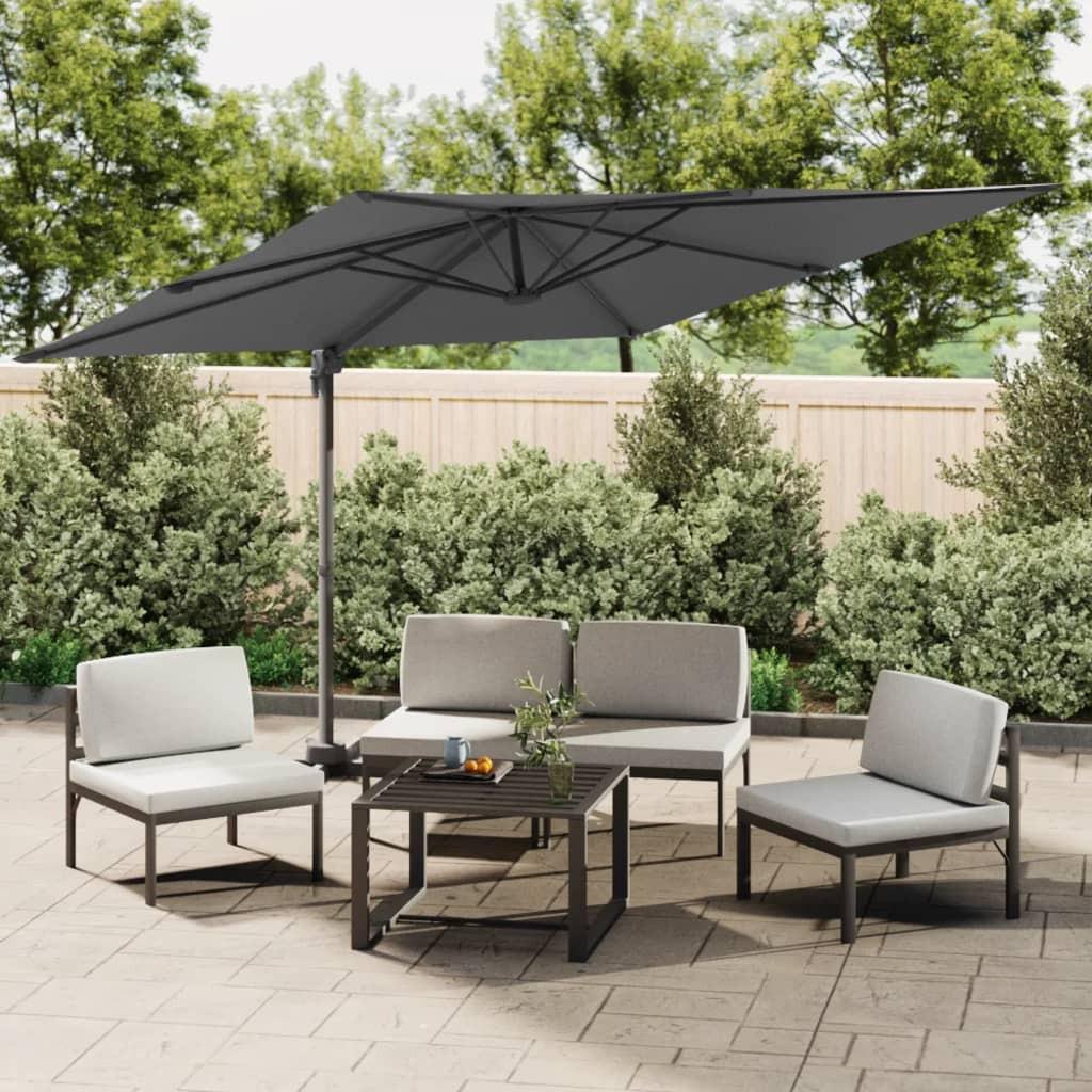 VidaXL Parasol de jardin en porte-à-faux  