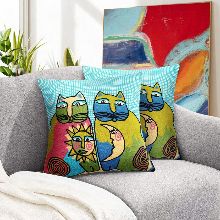 Avizar Lot 2 Housses de Coussin Art Solaris  