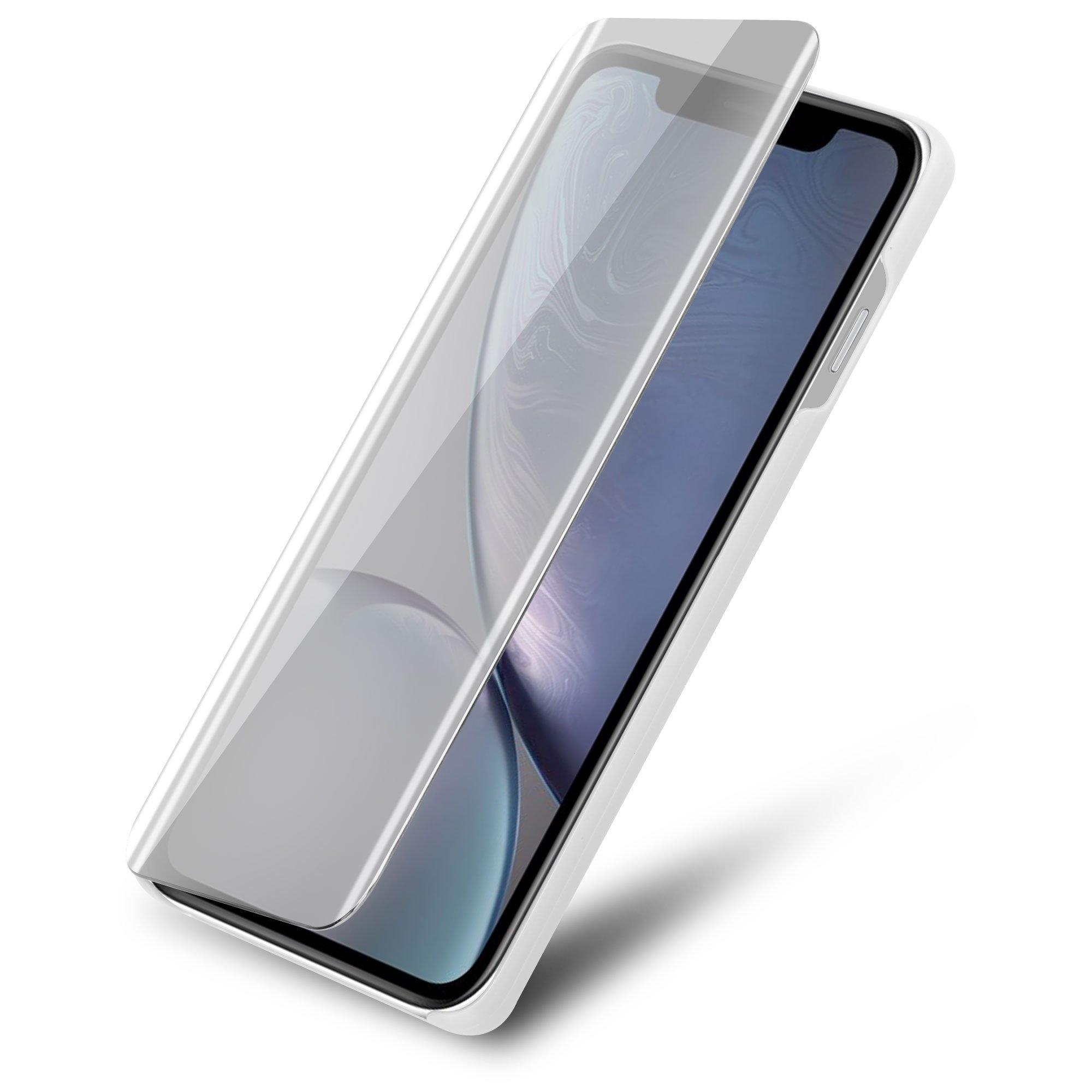 Cadorabo  Hülle für Apple iPhone XR Spiegel Standfunktion 360 Grad Schutz 