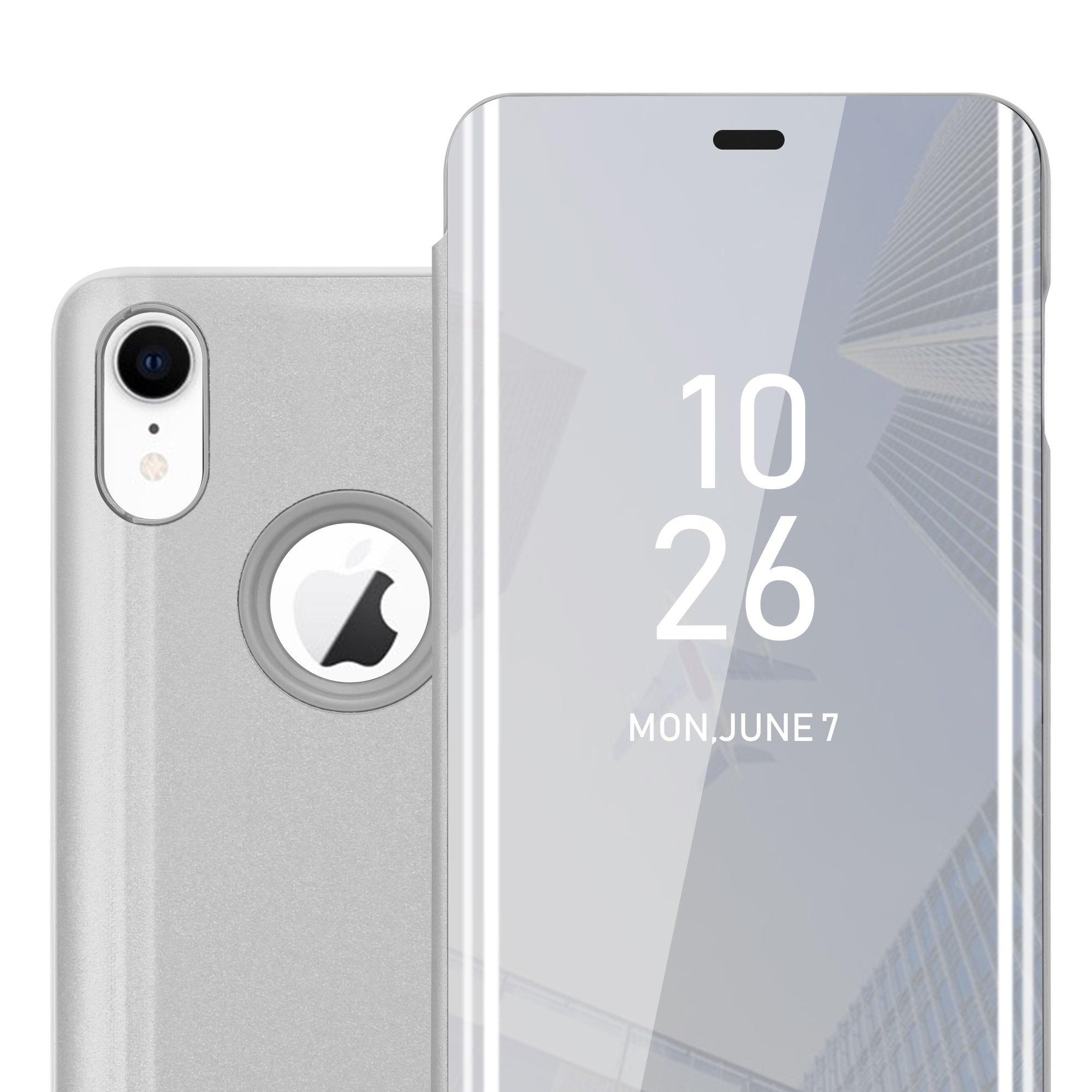 Image of Hülle für Apple iPhone XR Spiegel Standfunktion 360 Grad Schutz