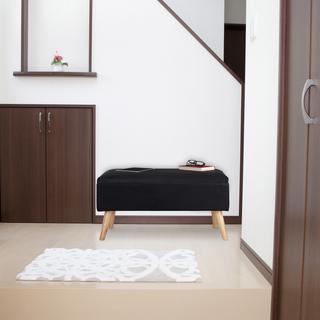 Northix Sitzbank mit Stauraum aus Samt  