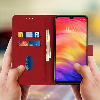 Avizar  Custodia Flip Redmi Note 7 Rosso 