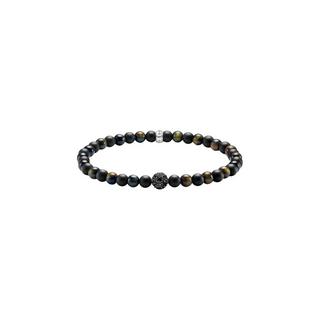 Thomas Sabo  Talisman Armband Positive Energie Mit Obsidian Und Tigerauge Perlen 