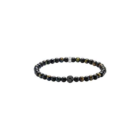 Thomas Sabo  Talisman Armband Positive Energie Mit Obsidian Und Tigerauge Perlen 