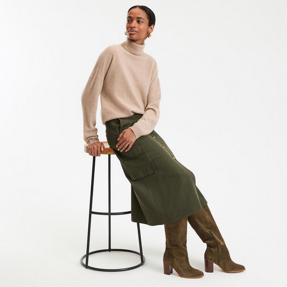 La Redoute Collections Pull Col Roulé Maille Cachemire Fine  