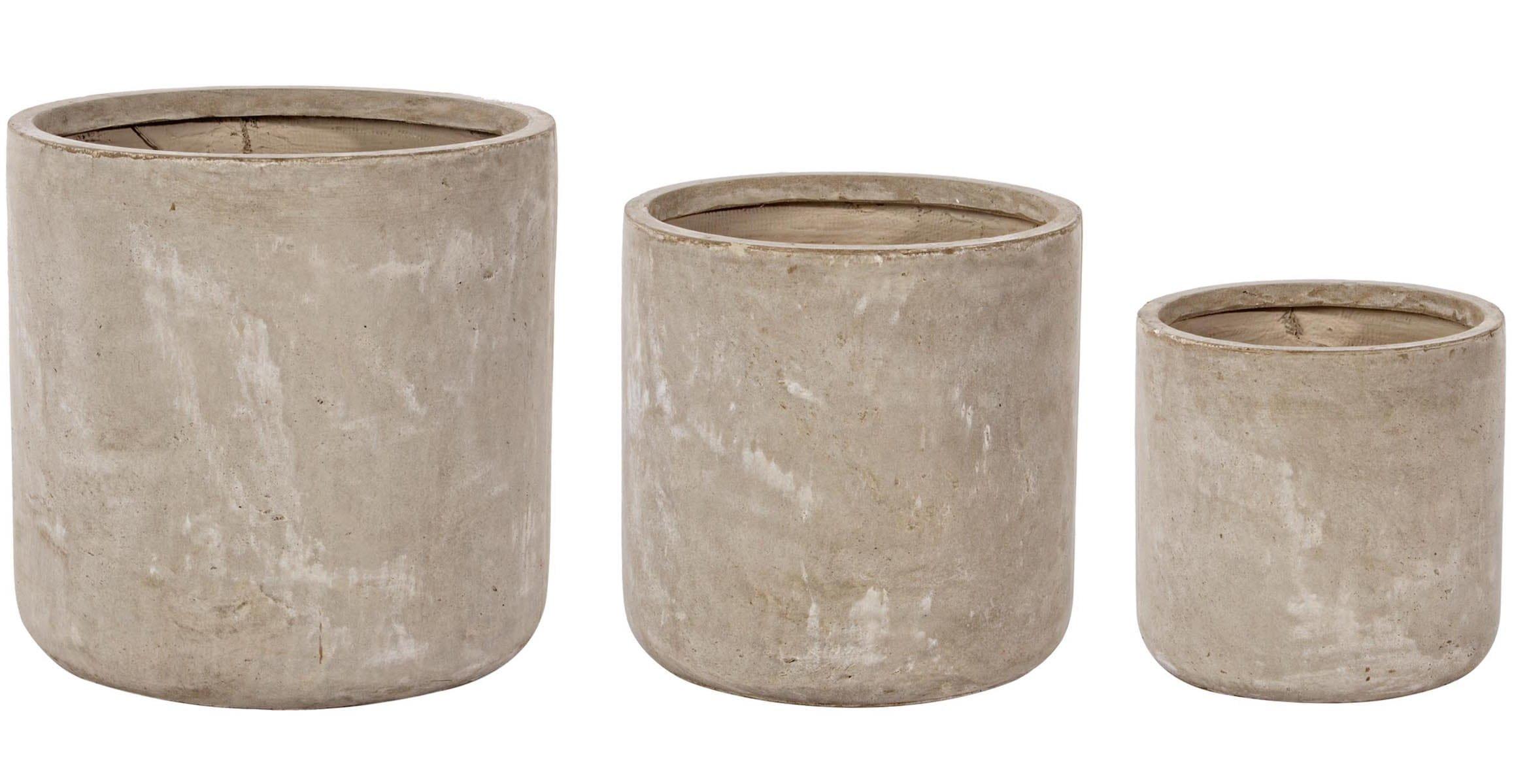 mutoni Vaso Cemento Sabbia (set di 3)  