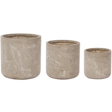 Vase Ciment Sable (série de 3)