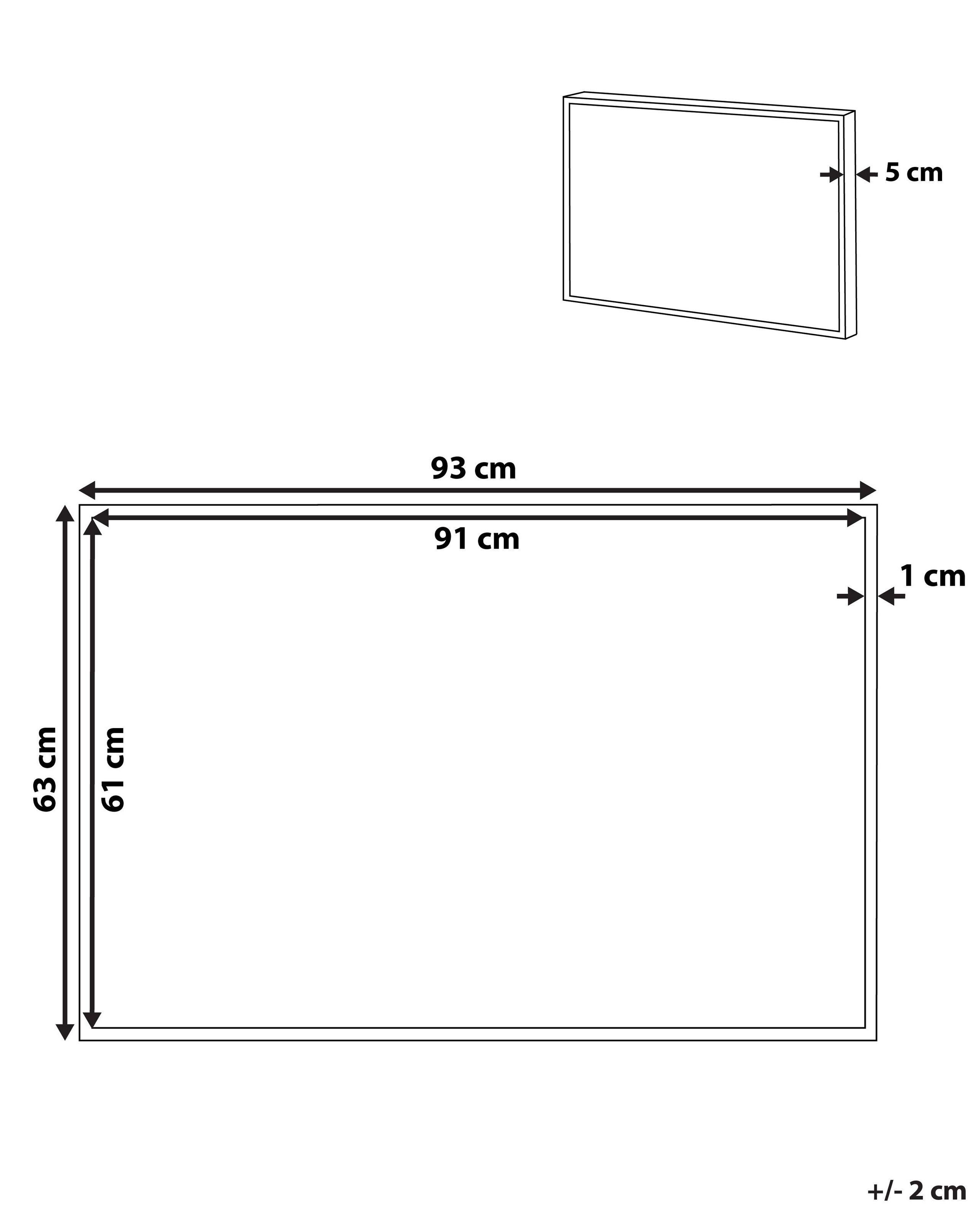 Beliani Canvas aus Polyester Modern FORNEA  