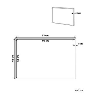Beliani Canvas aus Stoff Modern FORNEA  