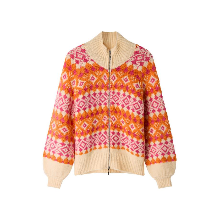 Joe Browns Wunderbar kühne Strickjacke mit Norwegermuster und Reißverschluss  