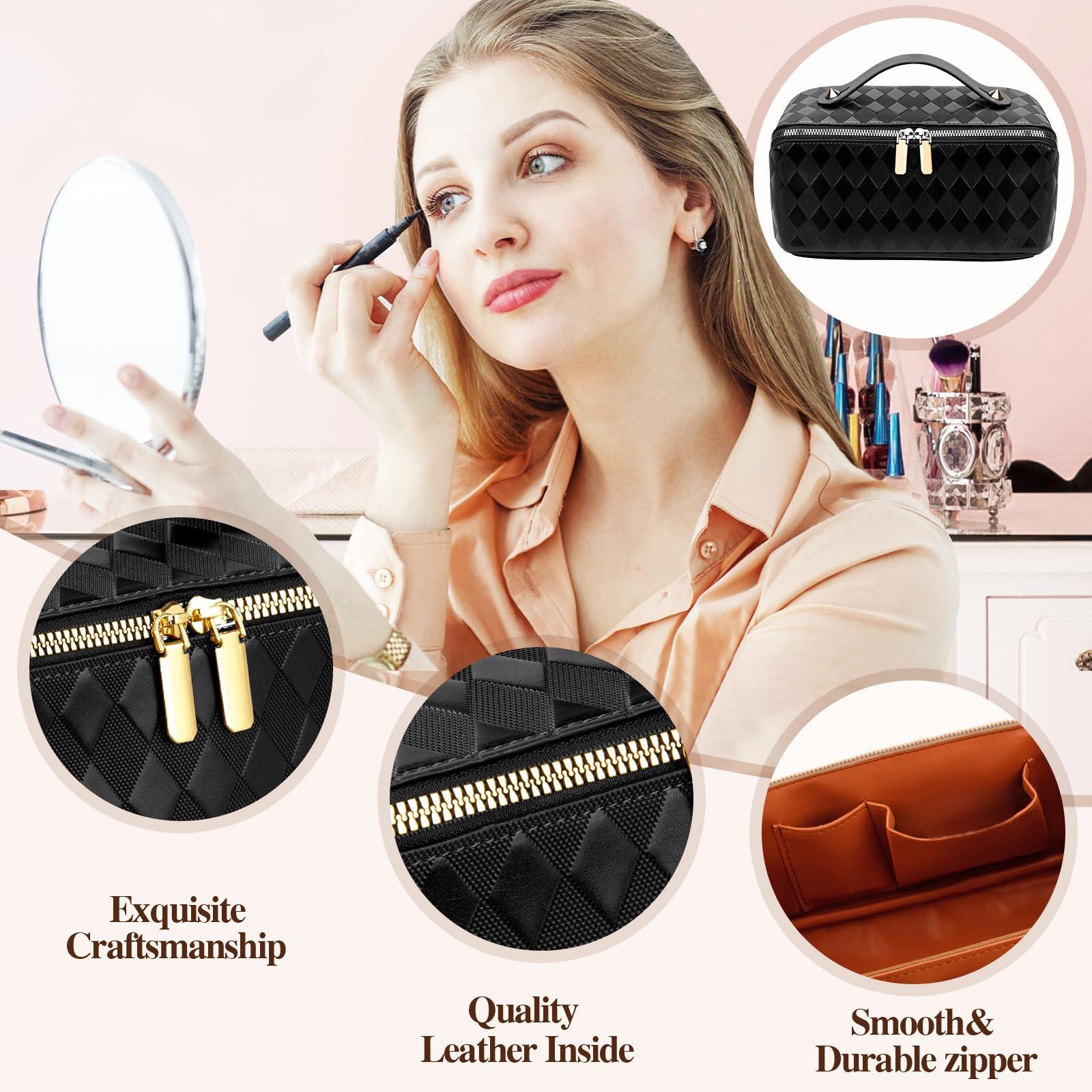 Only-bags.store Kosmetiktasche Portable Travel Make-up Tasche mit großer Kapazität wasserdicht Veranstalter Kosmetiktasche Portable Travel Make-up Tasche mit großer Kapazität wasserdicht Veranstalter 