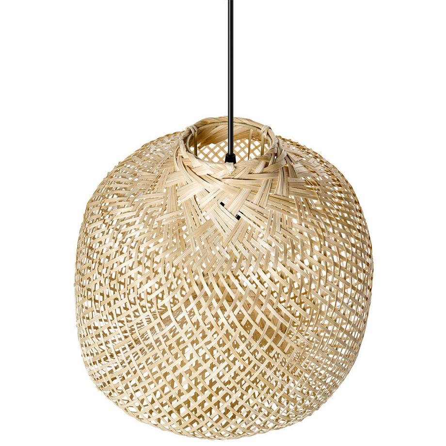 Beliani Lampe suspension en Bambou  GURABO  