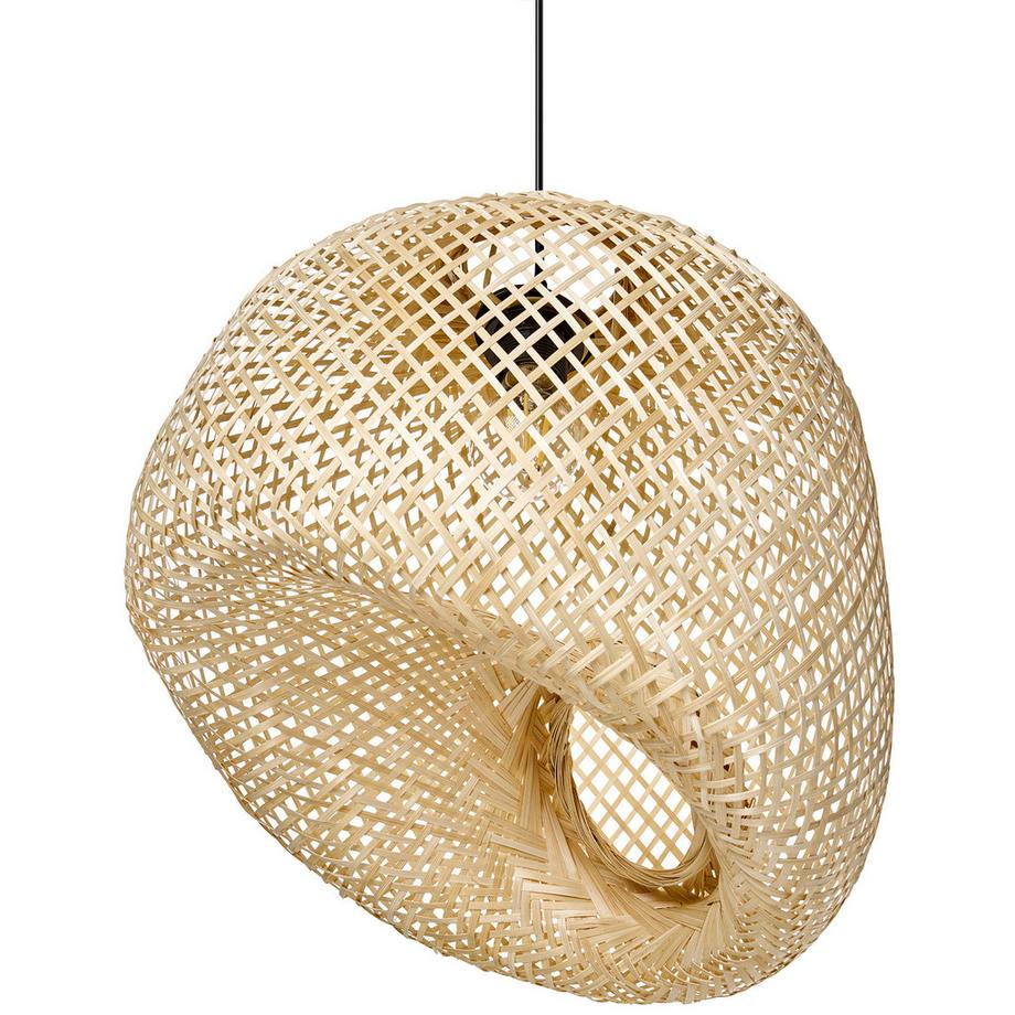 Beliani Lampe suspension en Bambou  GURABO  