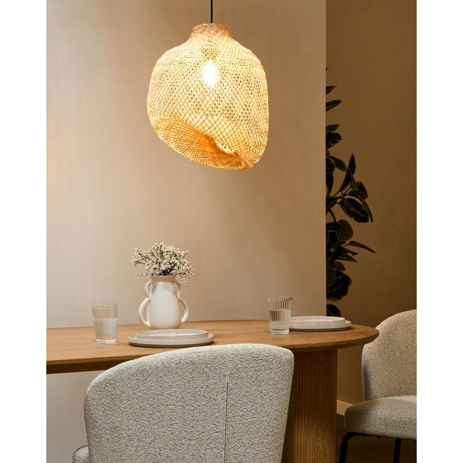 Beliani Lampe suspension en Bambou  GURABO  