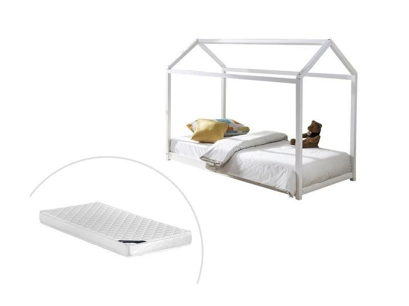 Image of Kinderbett Hausbett + Matratze Kiefer AVENTURIER Kinderbett Hausbett + Matratze Kiefer AVENTURIER