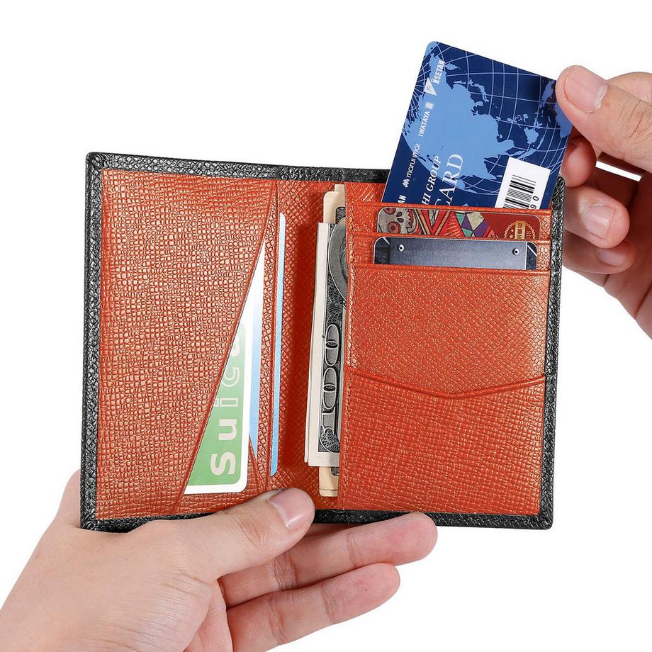 Only-bags.store Portafoglio Sottile in Pelle con Porta Carte di Credito Protezione RFID  