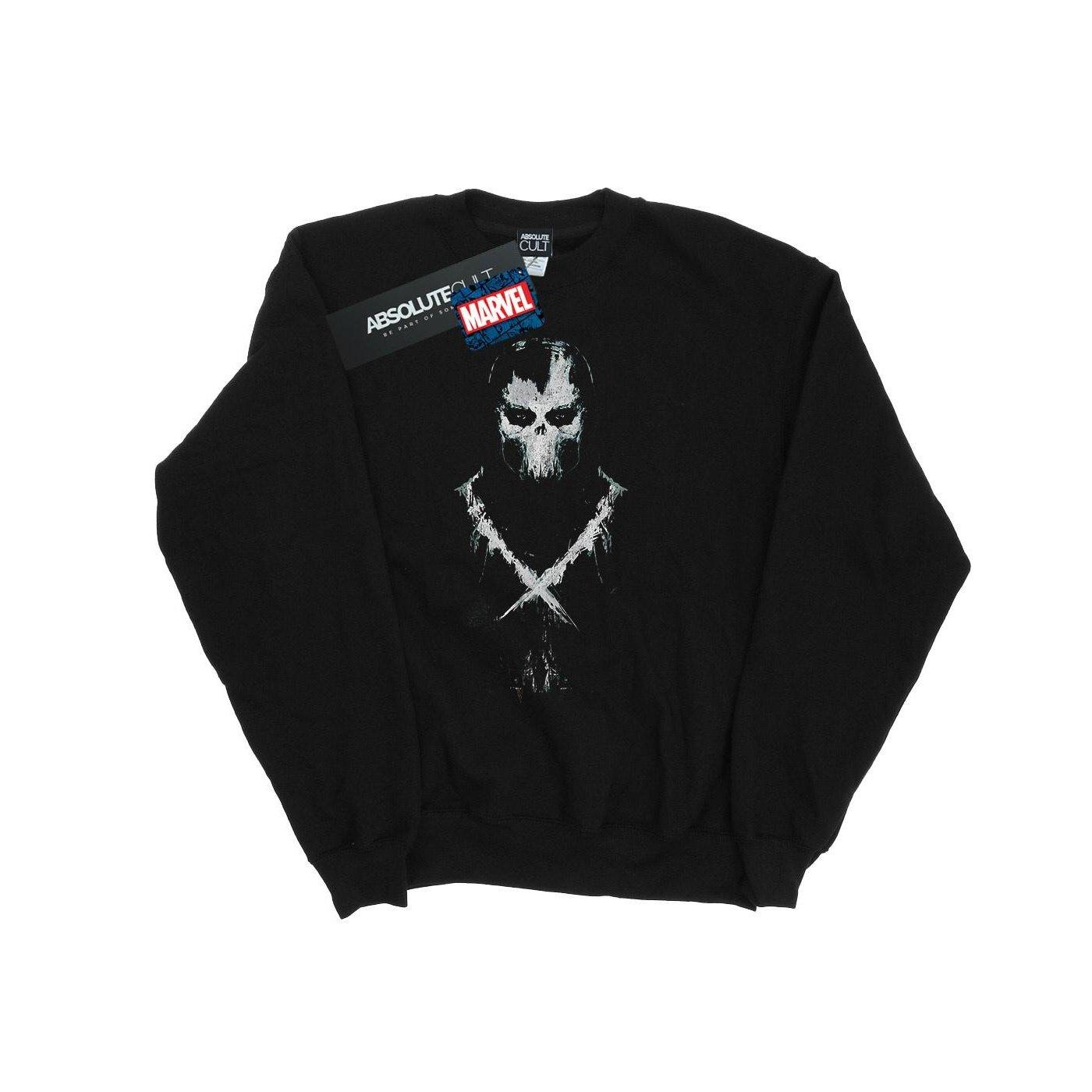 Image of Captain America Civil War Crossbones Sweatshirt Unisex Schwarz 140/146