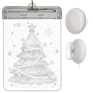 Buntglas-LED 3D-Weihnachtsbaum