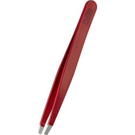 Rubis  Pinzette gerade, rot, Inox 