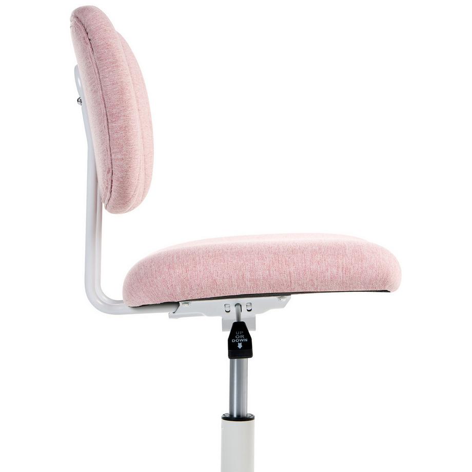 Beliani Sedia da scrivania en Tessuto Moderno BUBBLY  