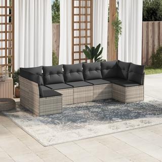 VidaXL set divano da giardino Polirattan  