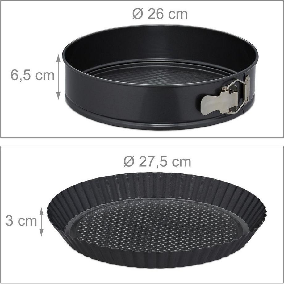 relaxdays Backformen-Set 5-teilig  