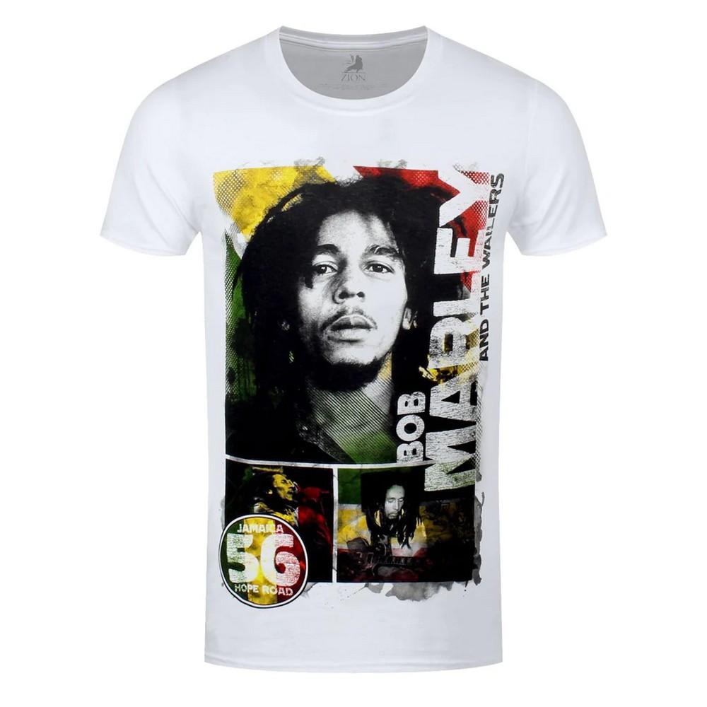 Image of 56 Hope Road Rasta Tshirt Damen Weiss XL