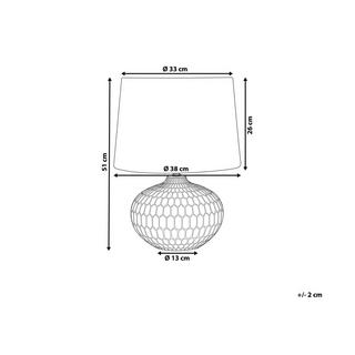 Beliani Lampe à poser en Céramique Moderne PIRITA  