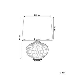 Beliani Lampe à poser en Céramique Traditionnel PIRITA  