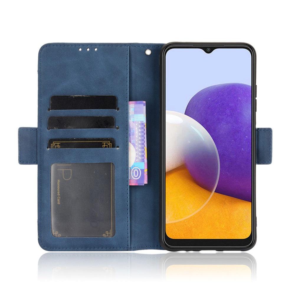 Cover-Discount  Galaxy A22 5G - Etui mit vielen Kartenfächer 