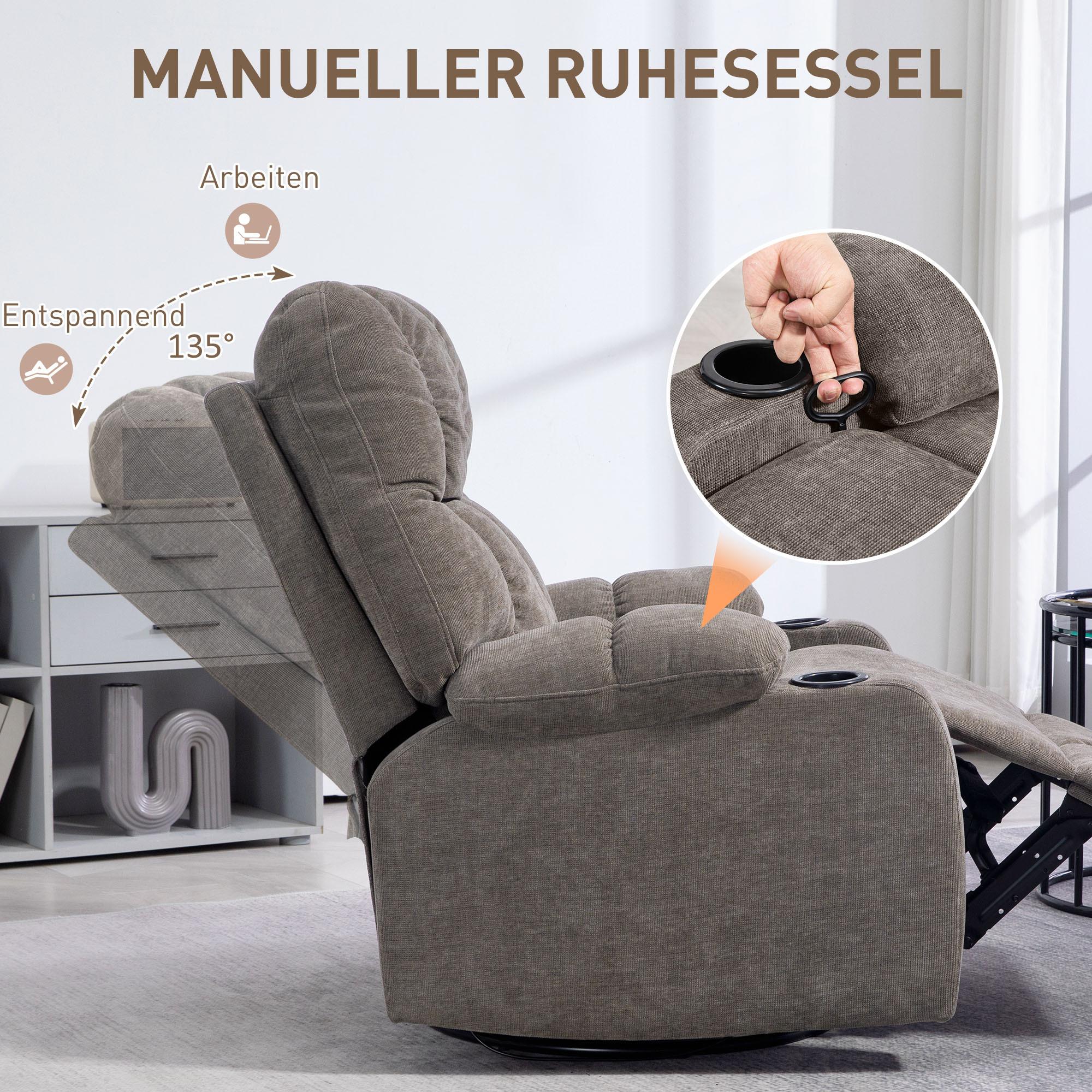 HOMCOM Fauteuil de relaxation  