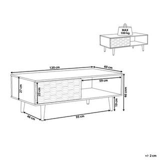 Beliani Table basse en Panneau de particules Moderne SWANSEA  