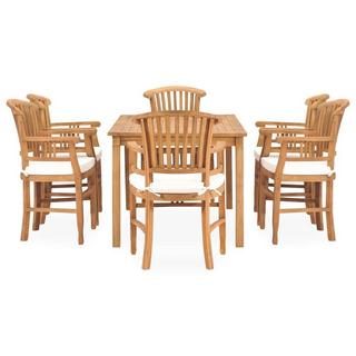 VidaXL set da pranzo da giardino Teak riciclato  